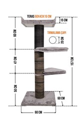 Paris Tırmalamalı Kedi Evi - Thumbnail