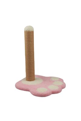 Glipet - Glipet Patili Tırmalama Tahtası Peluş Taban - Jut Halat - Pembe