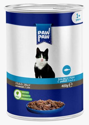 PawPaw - Paw Paw Balıklı Kedi Konservesi 400gr 