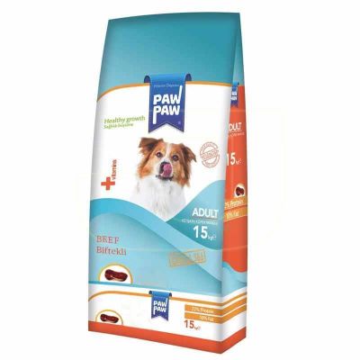 PawPaw - Paw Paw Biftekli Yetişkin Köpek Maması 15 Kg