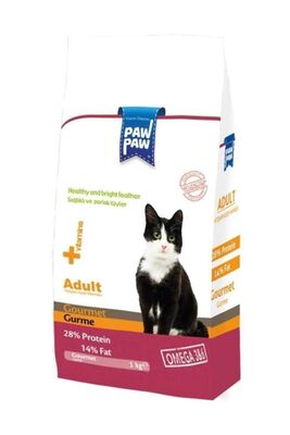 Paw Paw - Paw Paw Gurme Renkli Kedi Maması 1 Kg