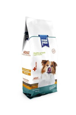 Paw Paw - Paw Paw Kuzulu Pirinçli Yetişkin Köpek Maması 3 kg