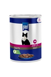 Paw Paw Sığır Etli Yetişkin Kedi Konservesi 400 gr (24 ADET) - Thumbnail