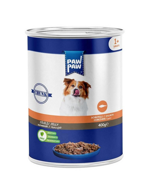 PawPaw - Paw Paw Somonlu Köpek Konservesi 400gr 
