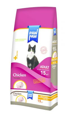PawPaw - Paw Paw Tavuk Etli Yetişkin Kedi Maması 15 Kg