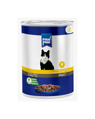  - PawPaw Tavuklu Yetişkin Kedi Konservesi 400 gr
