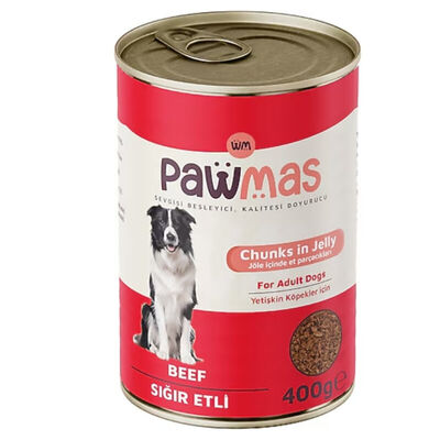  - Pawmas Pate Sığır Etli Yetişkin Köpek Konservesi 400 gr