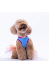 Pawstar Açık Mavi Dondurma Nakışlı Ice Cream Kedi Köpek Elbisesi - Kedi Köpek Kıyafeti XL - Thumbnail