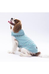 Pawstar Aqua Sunny Kapşonlu Kedi Köpek Tişörtü - Kedi Köpek Kıyafeti XL - Thumbnail