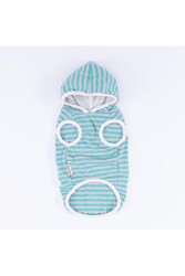 Pawstar Aqua Sunny Kapşonlu Kedi Köpek Tişörtü - Kedi Köpek Kıyafeti XL - Thumbnail