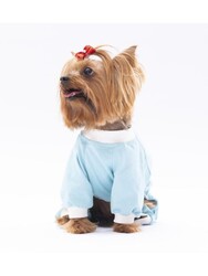 Pawstar Bebe Mavi Giraffe Kedi Köpek Pijaması - Kedi Köpek Tulumu - Kedi Köpek Kıyafeti 2XL - Thumbnail