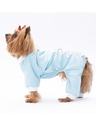 Pawstar Bebe Mavi Giraffe Kedi Köpek Pijaması - Kedi Köpek Tulumu - Kedi Köpek Kıyafeti 2XL - Thumbnail