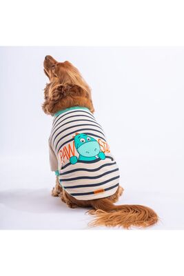 Pawstar - Pawstar Bej Dino Star Köpek Sweati Köpek Kıyafeti Kedi Kıyafeti L