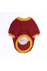 Pawstar Bordo Pooh Honey Köpek Sweatshirt Köpek Sweat Köpek Kıyafeti Kedi Kıyafeti L - Thumbnail