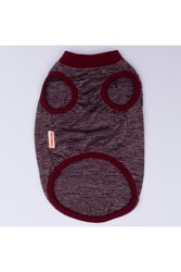 Pawstar Bordo Space Time Kedi Köpek Tişörtü - Kedi Köpek Kıyafeti S - Thumbnail