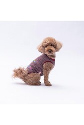 Pawstar Bordo Space Time Kedi Köpek Tişörtü - Kedi Köpek Kıyafeti XL - Thumbnail