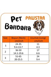 Pawstar Burgundy Take It Easy Kedi Köpek Fuları Pet Bandanası - Thumbnail
