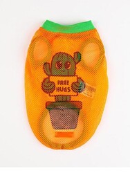 Pawstar Cactus Mesh Kedi Köpek Tişörtü - Kedi Köpek Kıyafeti Medium - Thumbnail