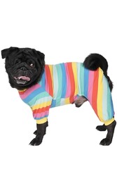 Pawstar Colorfit Rompers Renkli Kedi Köpek Penye Pijama Tulum Small - Thumbnail
