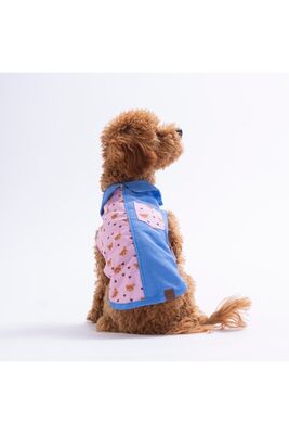 Pawstar - Pawstar Cozie Bear Denim Ayıcık Desenli Kot Kedi Köpek Gömleği-Kedi Köpek Kıyafeti-Kedi Gömlek-Köpek Gömlek 2XL