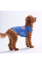 Pawstar Cozie Bear Denim Ayıcık Desenli Kot Kedi Köpek Gömleği-Kedi Köpek Kıyafeti-Kedi Gömlek-Köpek Gömlek M - Thumbnail