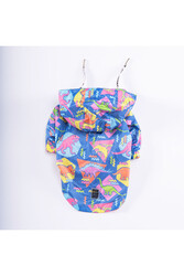 Pawstar Dinosaurum Fileli Orta ve Büyük Irk Köpek Montu Köpek Yağmurluk Köpek Elbisesi Köpek Kıyafeti 3XL - Thumbnail