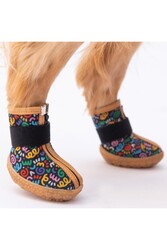 Pawstar Ferrara Desenli Köpek Ayakkabısı-Köpek Patiği - Thumbnail
