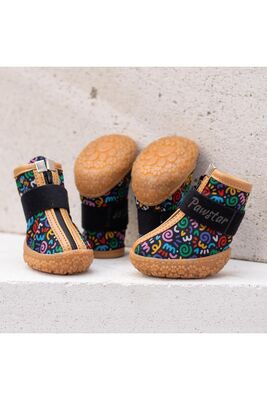 Pawstar - Pawstar Ferrara Desenli Köpek Ayakkabısı-Köpek Patiği