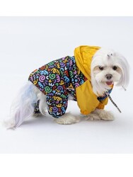 Pawstar Ferrara Köpek Tulum Yağmurluğu Köpek Yağmurluk Köpek Kıyafeti Köpek Elbisesi L - Thumbnail