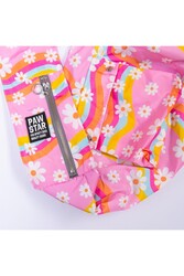 Pawstar Florence Daisy Pembe Papatya Desenli Crossbody Çanta Çapraz Kedi Köpek Taşıma Çantası - Thumbnail