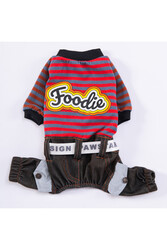 Pawstar Foodie Köpek Tulumu Köpek Kıyafeti Kedi Kıyafeti XL - Thumbnail