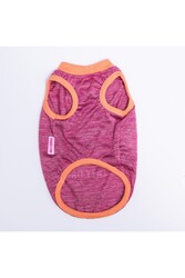 Pawstar Fuşya Lazy Kedi Köpek Tişörtü - Kedi Köpek Kıyafeti Small - Thumbnail