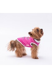 Pawstar Fuşya Space Time Kedi Köpek Tişörtü - Kedi Köpek Kıyafeti 2xl - Thumbnail