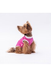 Pawstar Fuşya Space Time Kedi Köpek Tişörtü - Kedi Köpek Kıyafeti L - Thumbnail