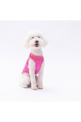 Pawstar Fuşya The Sun Kedi Köpek Tişörtü - Kedi Köpek Kıyafeti L - Thumbnail