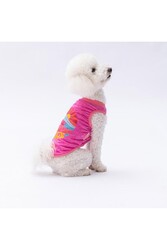 Pawstar Fuşya The Sun Kedi Köpek Tişörtü - Kedi Köpek Kıyafeti L - Thumbnail