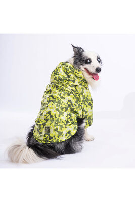 Pawstar - Pawstar GreenOssa Polarlı Orta ve Büyük Irk Köpek Montu Köpek Yağmurluk Köpek Elbisesi Köpek Kıyafeti 3XL