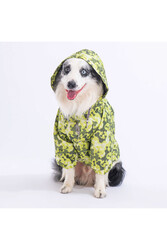 Pawstar GreenOssa Polarlı Orta ve Büyük Irk Köpek Montu Köpek Yağmurluk Köpek Elbisesi Köpek Kıyafeti 3XL - Thumbnail