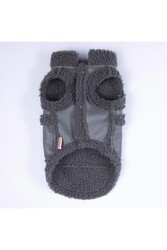 Pawstar Gri Churchill Yelek Köpek Yeleği Köpek Kıyafeti Köpek Yağmurluk 2XL - Thumbnail