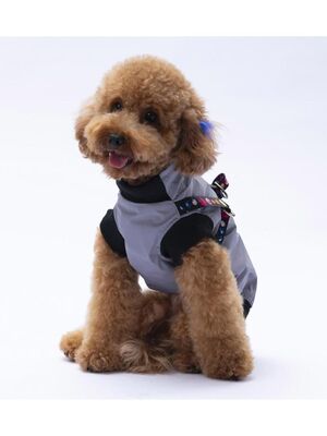Pawstar - Pawstar Gri Nuuk Yelek Köpek Yeleği Köpek Kıyafeti Köpek Yağmurluk L