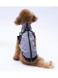 Pawstar Gri Nuuk Yelek Köpek Yeleği Köpek Kıyafeti Köpek Yağmurluk XL - Thumbnail