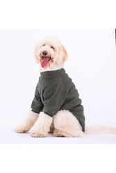 Pawstar Haki Triko Büyük Irk Köpek Kıyafeti Büyük Irk Köpek Sweat (15-45kg) 3XL - Thumbnail