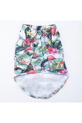 Pawstar - Pawstar Hawai Büyük Köpek Gömleği - Köpek Kıyafeti (15 KG-45 KG) 5XL