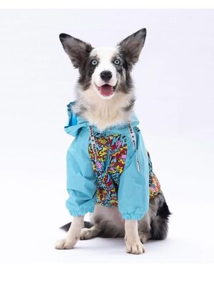 Pawstar - Pawstar Hollywood Büyük Irk Köpek Tulum Yağmurluğu Köpek Yağmurluk Köpek Kıyafeti Köpek Elbisesi 4XL