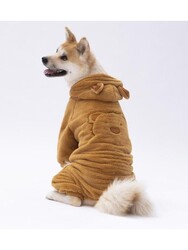 Pawstar Kahverengi Koala Orta ve Büyük Irk Peluş Tulum Köpek Tulumu Köpek Kıyafeti Kedi Kıyafeti 7Xl - Thumbnail