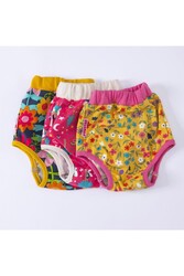 Pawstar Karışık Çiçekli Kedi-Köpek Çamaşırı Regl Kilodu (3'Lü Paket) - Thumbnail