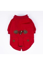 Pawstar Kırmızı Charles Köpek Mont Köpek Yağmurluk Köpek Kıyafeti Köpek Elbisesi 2XL - Thumbnail