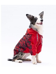Pawstar Kırmızı Dijon Büyük Irk Köpek Tulum Yağmurluğu Köpek Yağmurluk Köpek Kıyafeti Köpek Elbisesi 4XL - Thumbnail