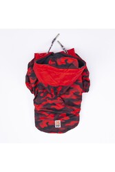 Pawstar Kırmızı Dijon Köpek Mont Köpek Yağmurluk Köpek Kıyafeti Köpek Elbisesi 2XL - Thumbnail