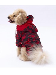 Pawstar Kırmızı Dijon Köpek Mont Köpek Yağmurluk Köpek Kıyafeti Köpek Elbisesi L - Thumbnail